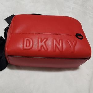 DKNY‎ Hot Red Crossbody Tina Camera Bag.